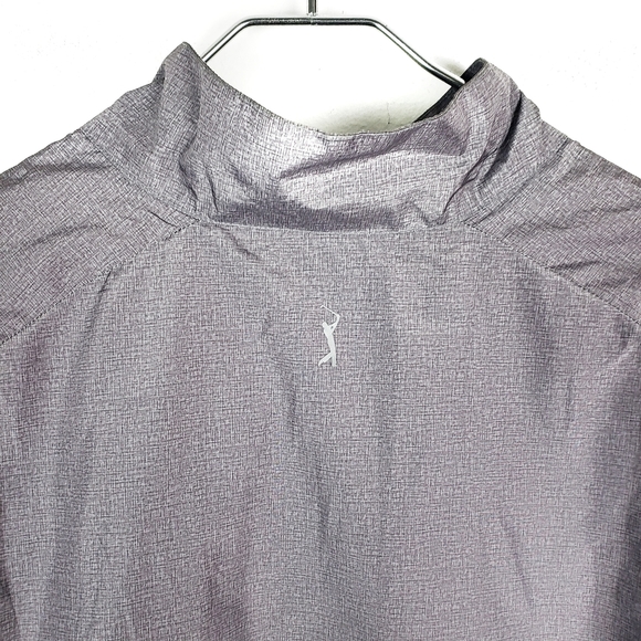 PGA TOUR PRO Gray Half Zip Golf Wind Breaker Jacket Coat Size: Medium - Picture 2 of 5